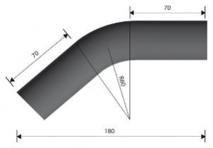 Käyrä 30 ast. R60 40x1,5mm